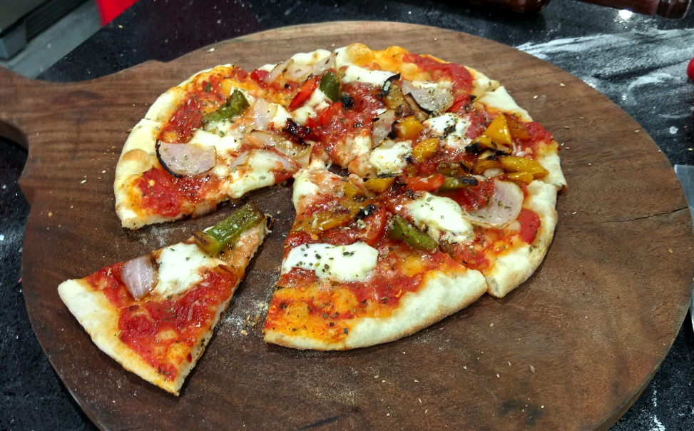 Veggie Pizza at Weber Grill Academy